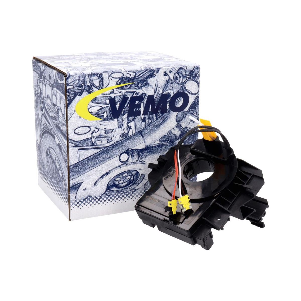 VEMO clock spring 68003217AF / 5175900AA / 5183958AA / 5183959AA / 68003217AA / 68003217AB / 68003217AC / 68003217AD / 68003217AE for some Dodge Caliber & Chrysler PT Cruiser vehicles.